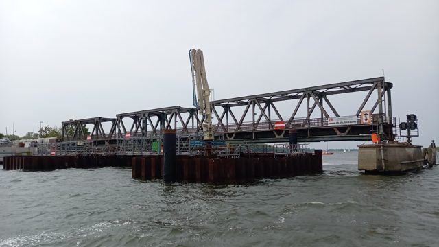 Eine Brücke über der Schlei
